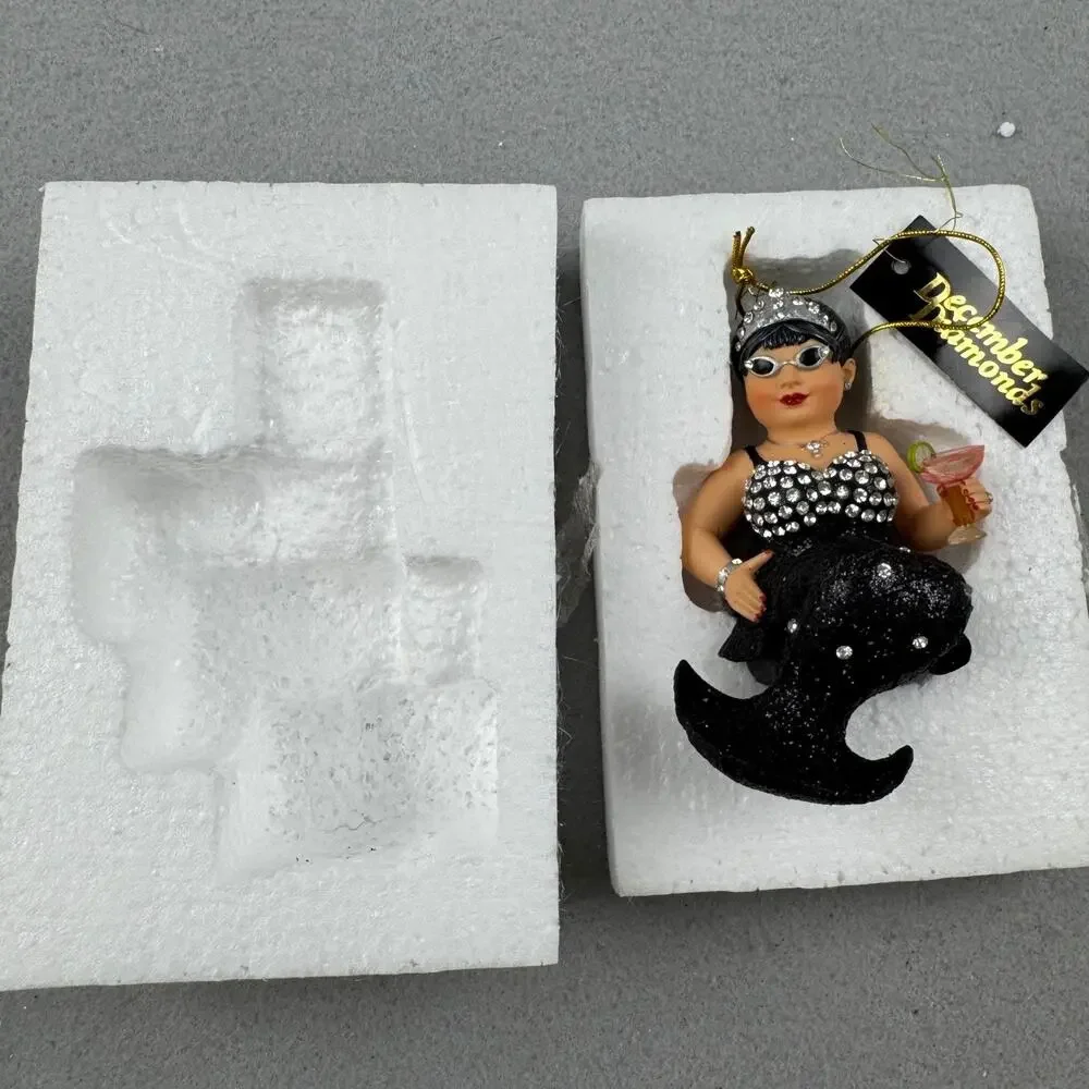 December Diamonds Margarita Diamond Mermaid Ornament 2010 Limited Production VTG